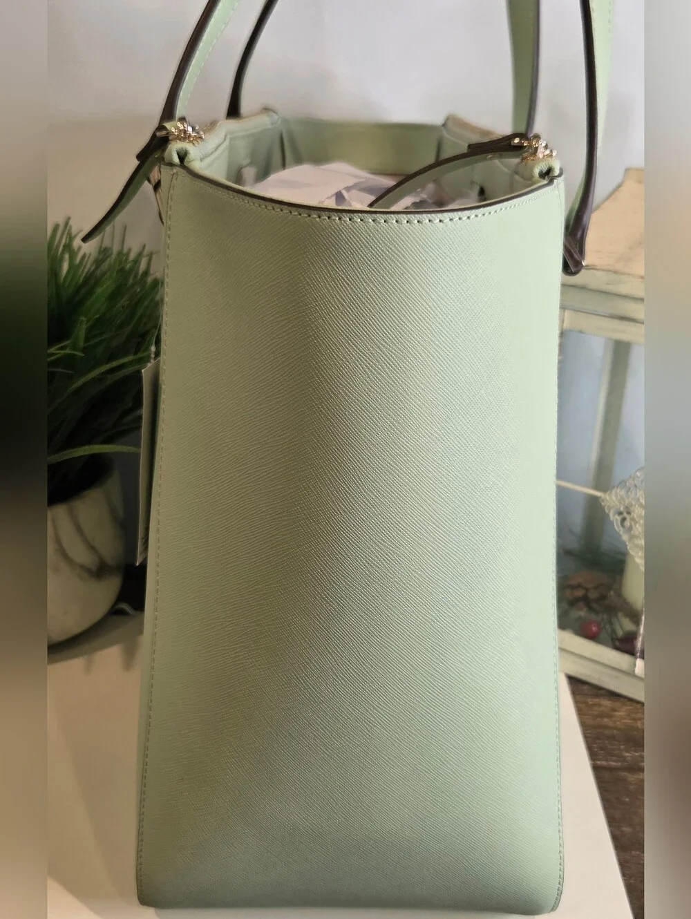 Kate Spade Newbury Lane Briar Saffiano Leather Tote – Light Mint Green (NWT)